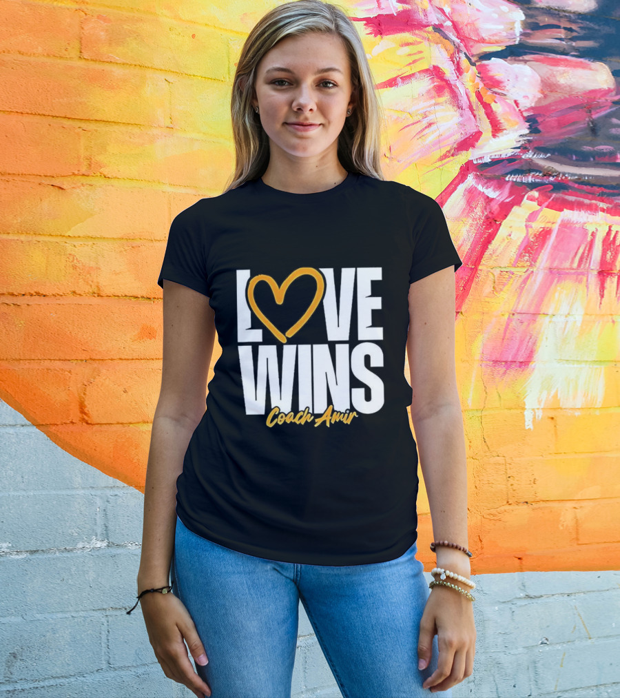 Kennesaw State Owls Love Wins Coach Amir Logo T-Shirt
