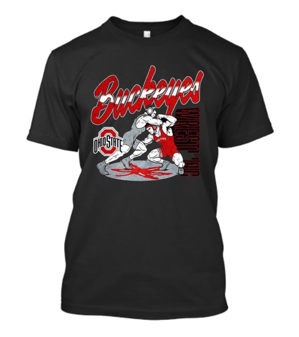 Ohio State Buckeyes Wrestling Mat Action T-Shirt