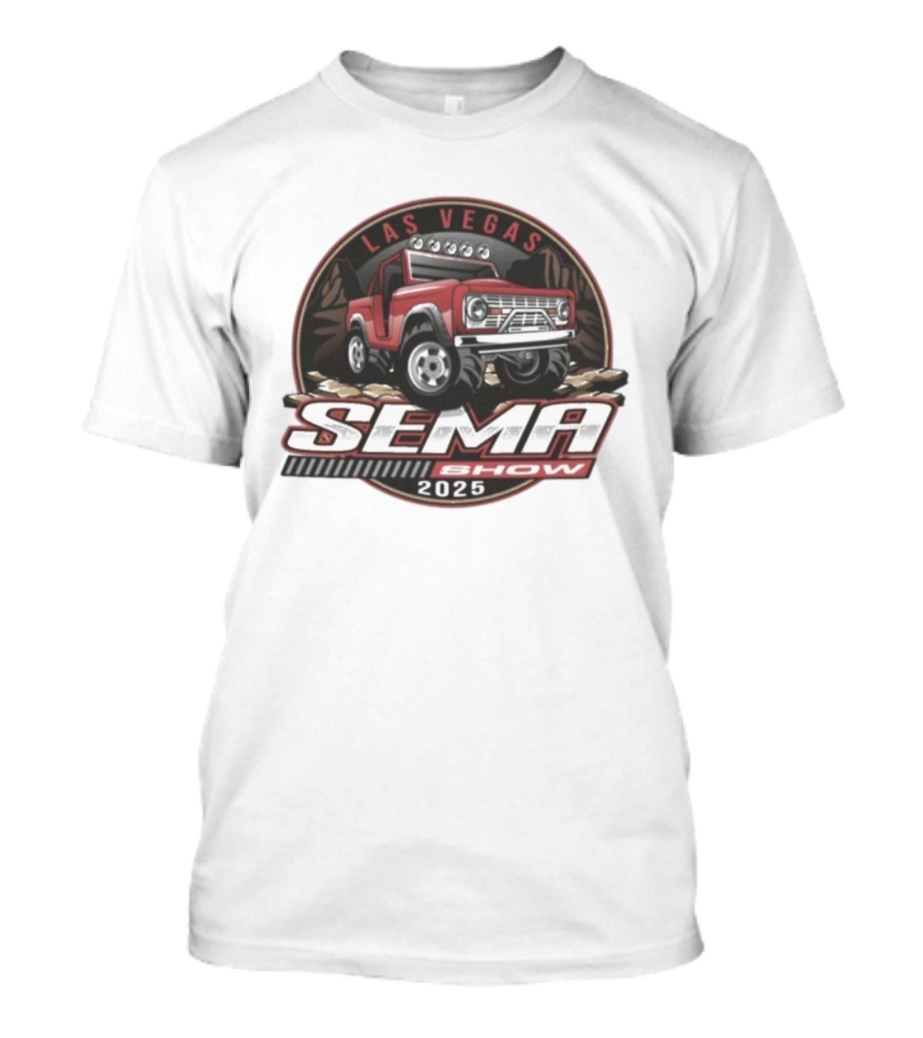 SEMA Show Las Vegas 2025 Bronco 4x4 Adventure Vehicle T-Shirt