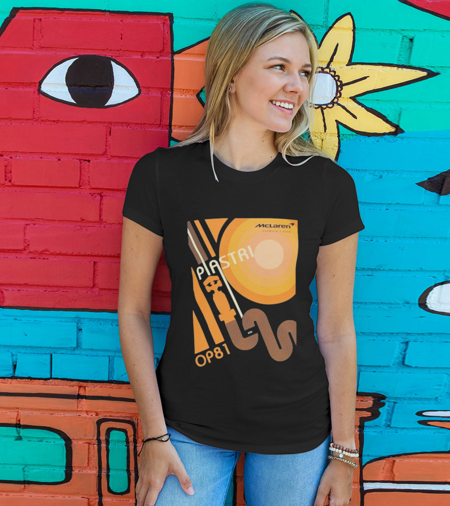 McLaren Formula 1 Team Piastri OP81 Retro Racing T-Shirt