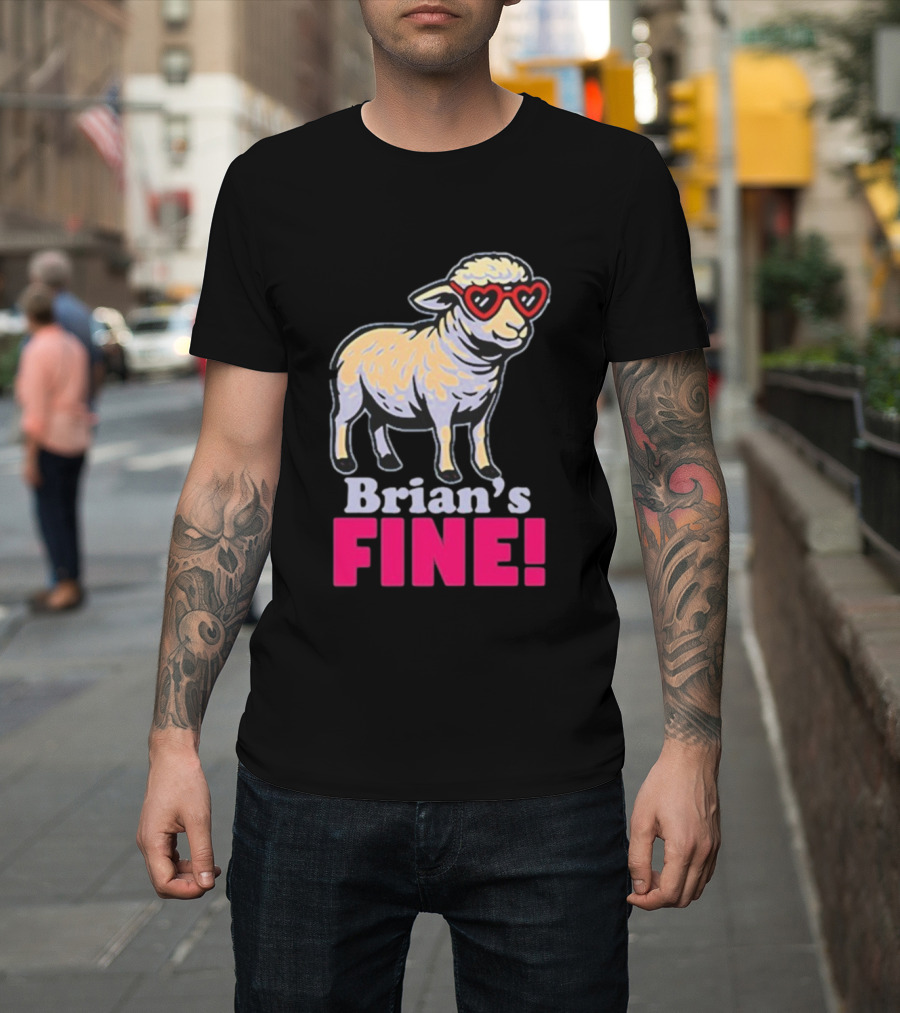 Mitchell Coombs Brian's Fine Lamb Heart Sunglasses T-Shirt