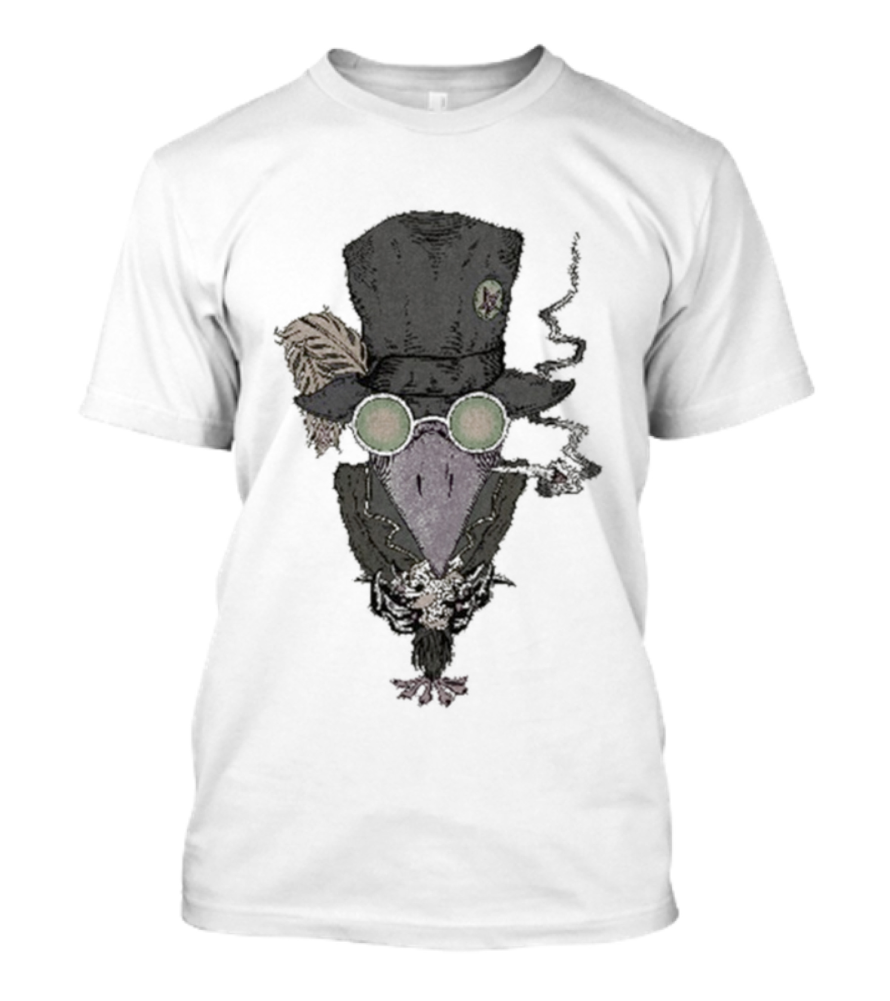 The Black Crowes Smoking Crow Vintage Aesthetic T-Shirt