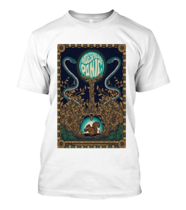 Widespread Panic Port Chester Nov 21 22 2025 Snake Capitol Theatre Concert T-Shirt