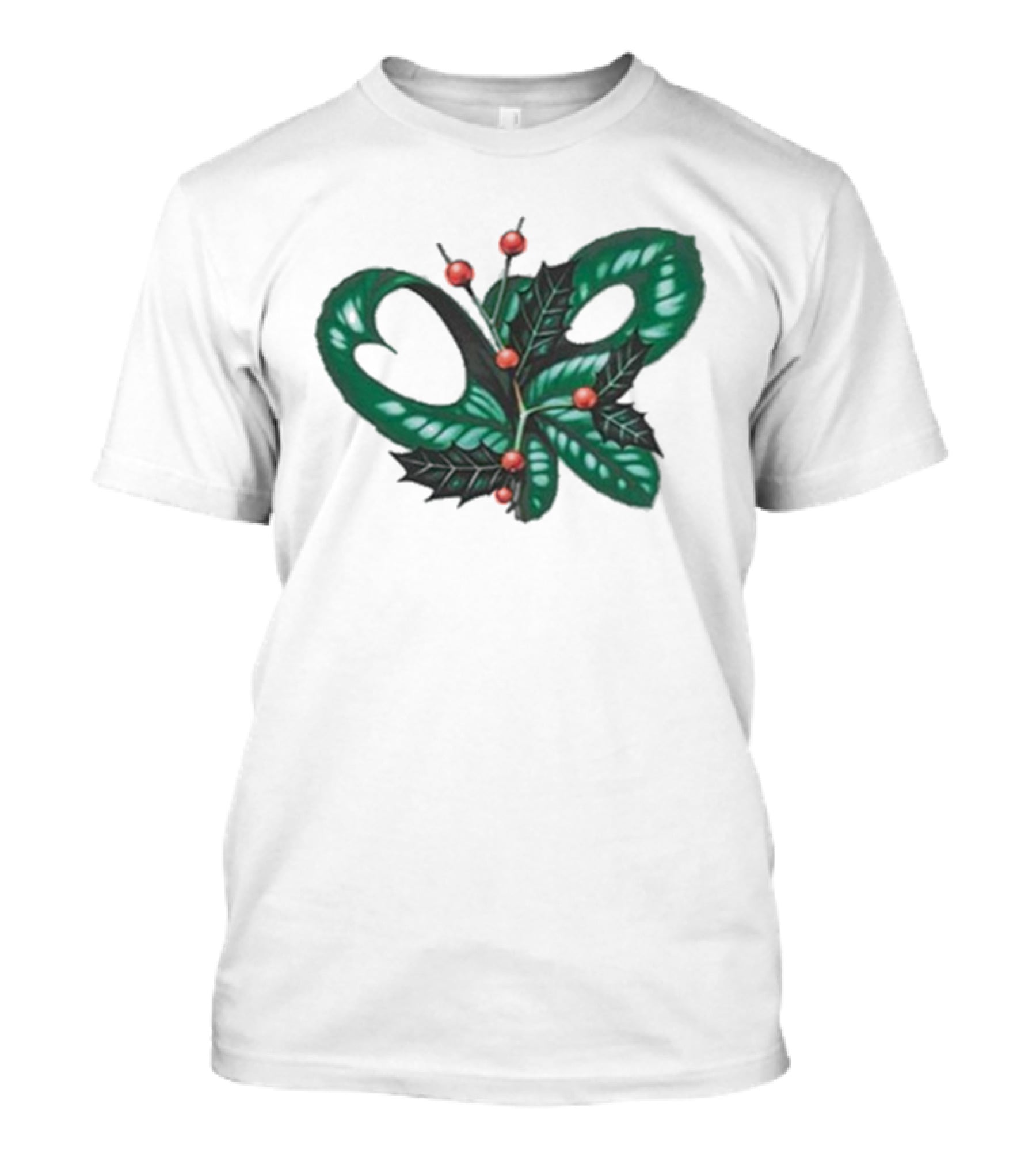 Olivia Rodrigo Holly Christmas Snake And Berries Holiday Theme T-Shirt