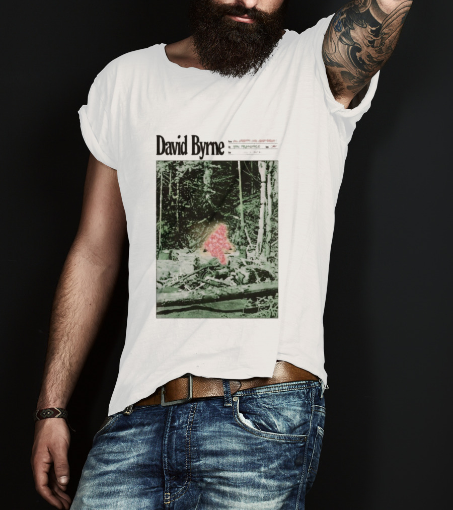 David Byrne Bill Graham Civic Auditorium San Francisco Nov 16-18 Forest Red Shape T-Shirt