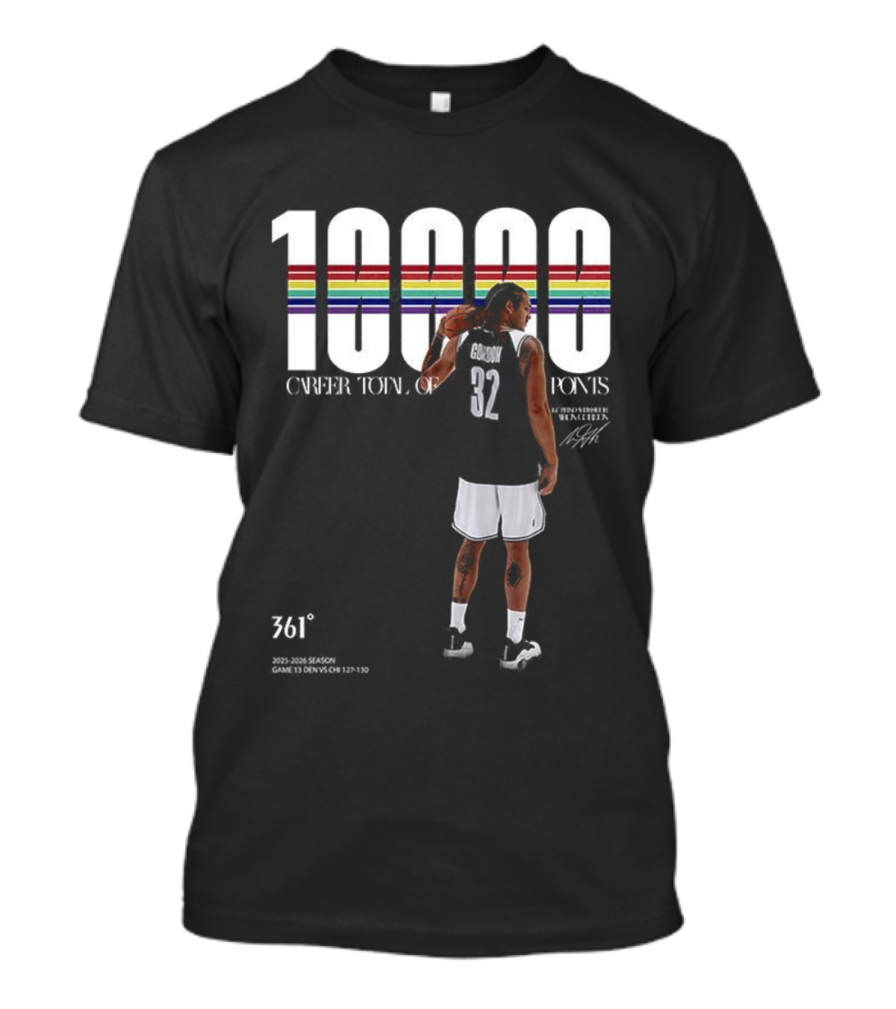 Aaron Gordon 10,000 Career Points 761 Signature T-Shirt