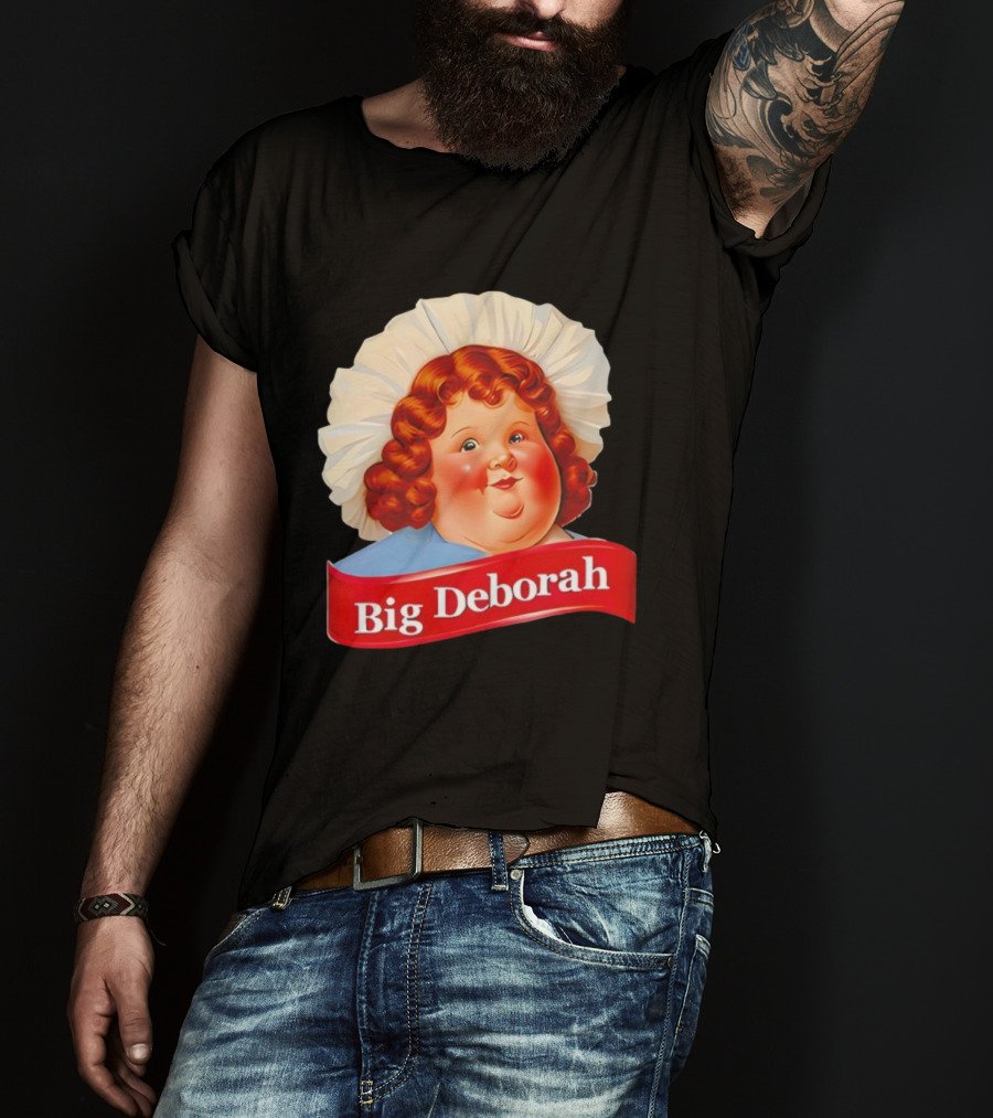 Big Deborah Nostalgic Character Icon With Red Hair And Chef Hat T-Shirt