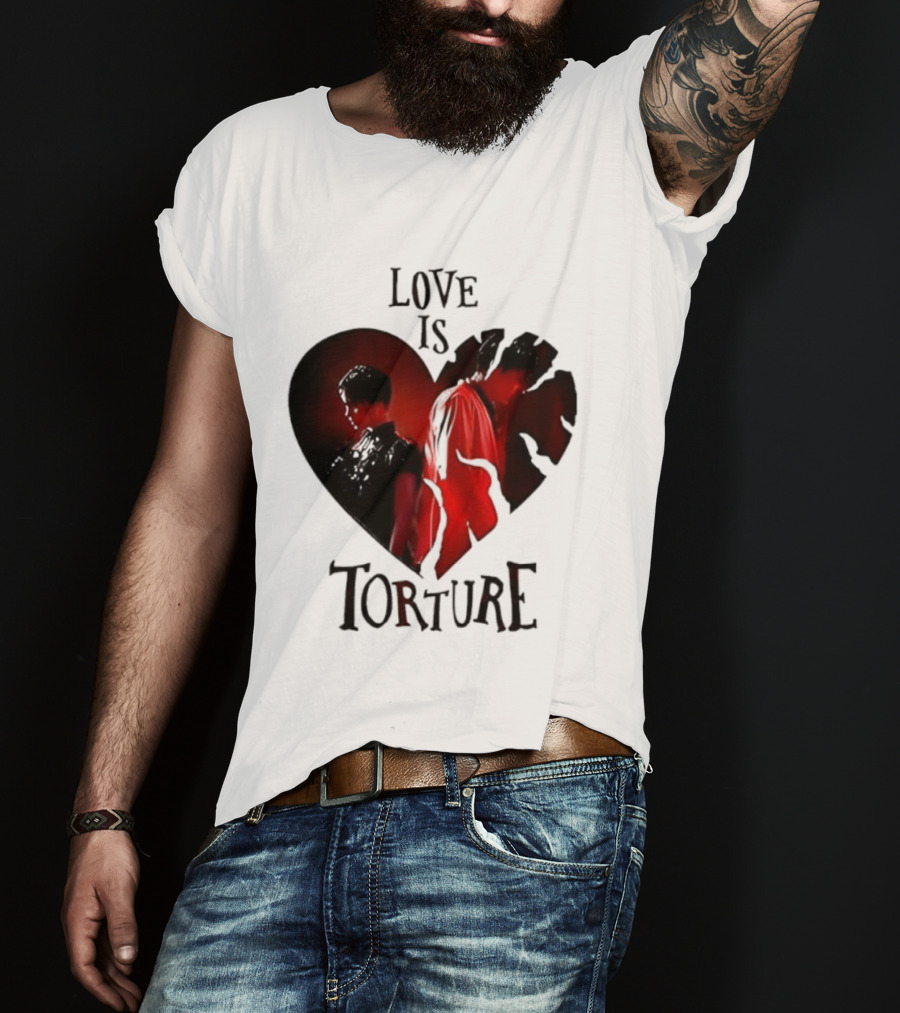 Wednesday Addams Tyler Galpin Love Is Torture Heart Design T-Shirt