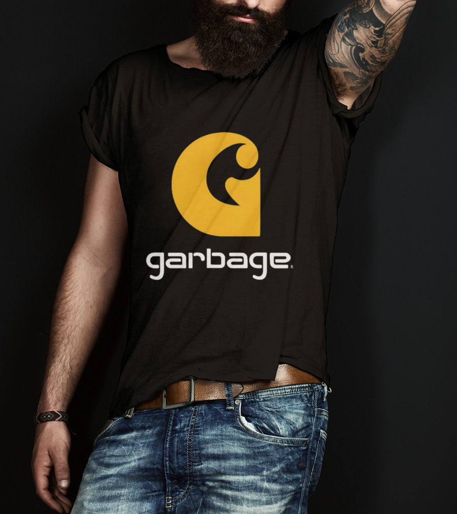 Garbage Icon Yellow G Carhartt Style T-Shirt