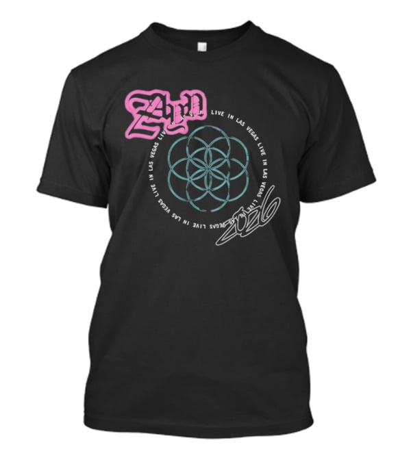 Live In Las Vegas 2024 Mandala T-Shirt