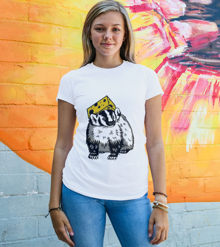 Cheesehead Badger Wisconsin Football Fans T-Shirt