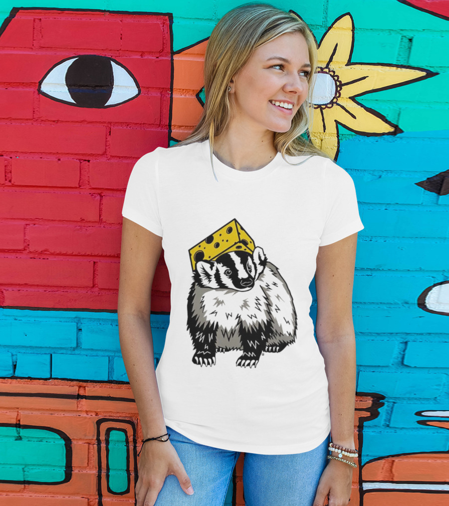 Cheesehead Badger Wisconsin Football Fans T-Shirt