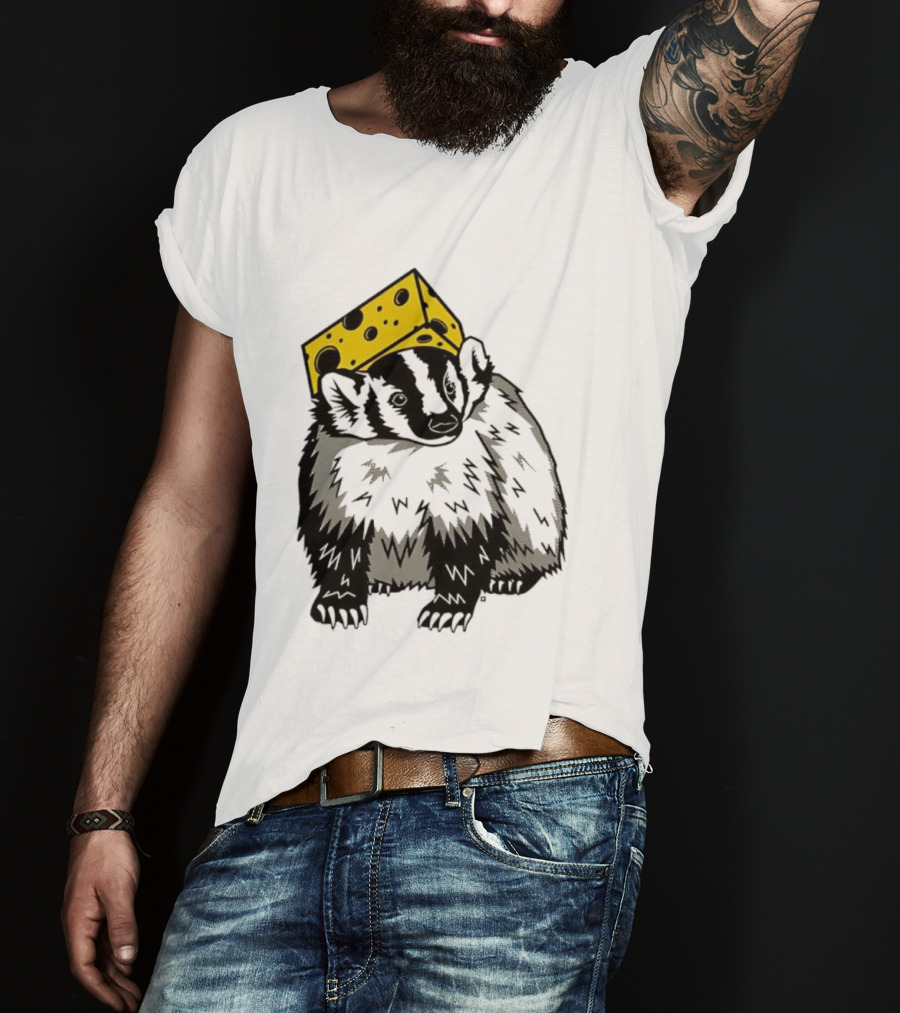 Cheesehead Badger Wisconsin Football Fans T-Shirt