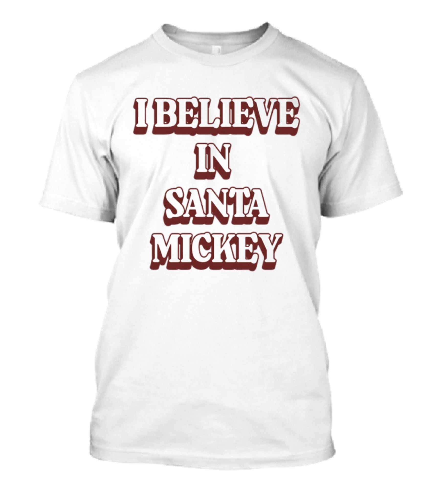 I Believe In Santa Mickey T-Shirt