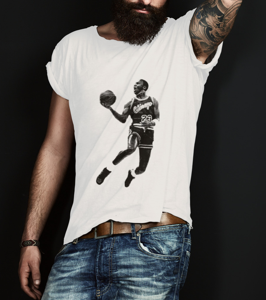Jordan Chicago 23 Basketball Jump Pose T-Shirt