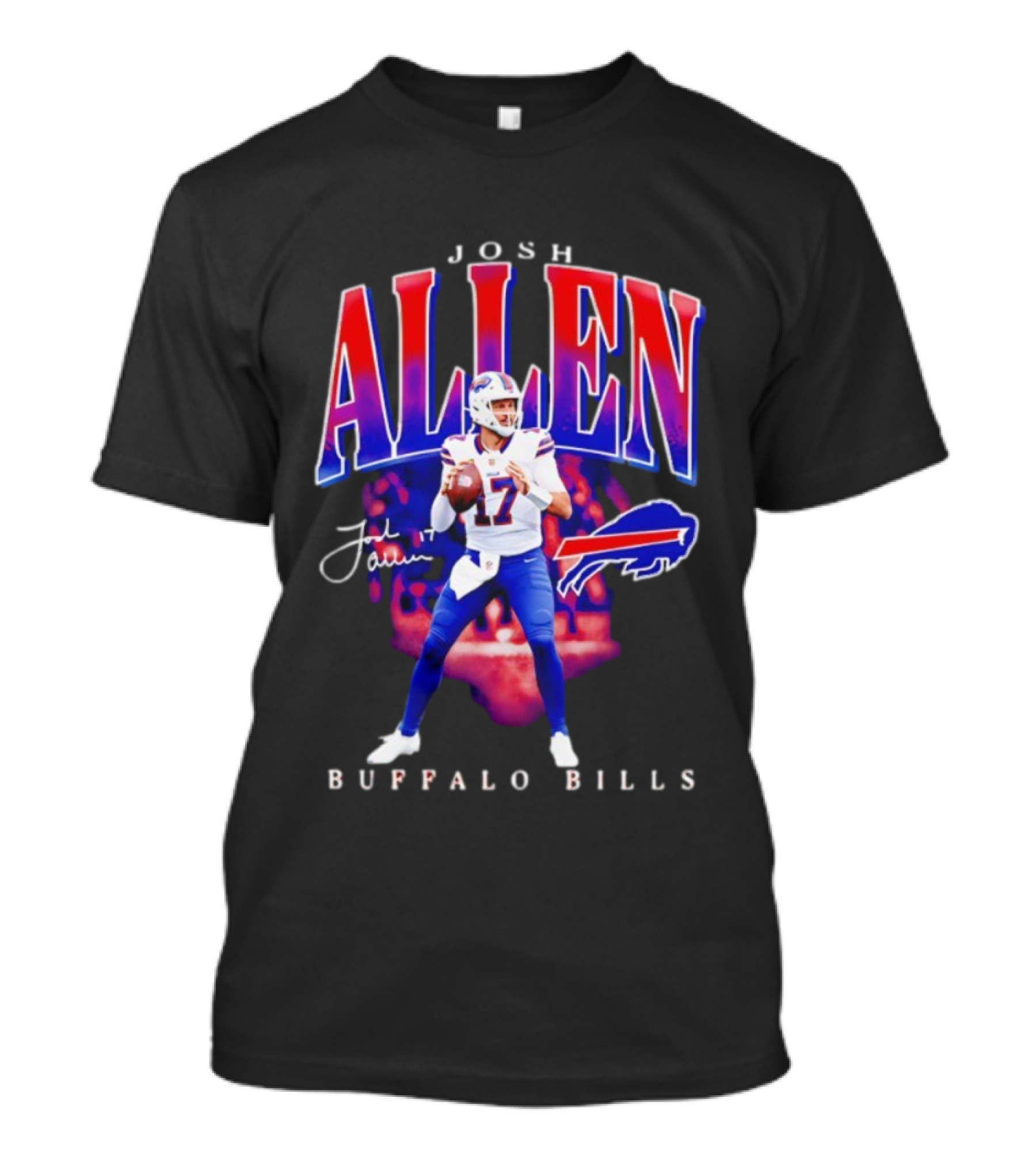 Josh Allen Buffalo Bills 17 Signature Player T-Shirt