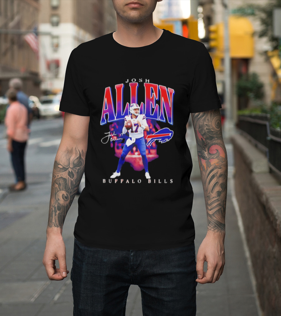 Josh Allen Buffalo Bills 17 Signature Player T-Shirt