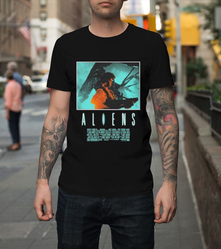 Aliens Ripley Movie Sci-Fi Iconic Art T-Shirt