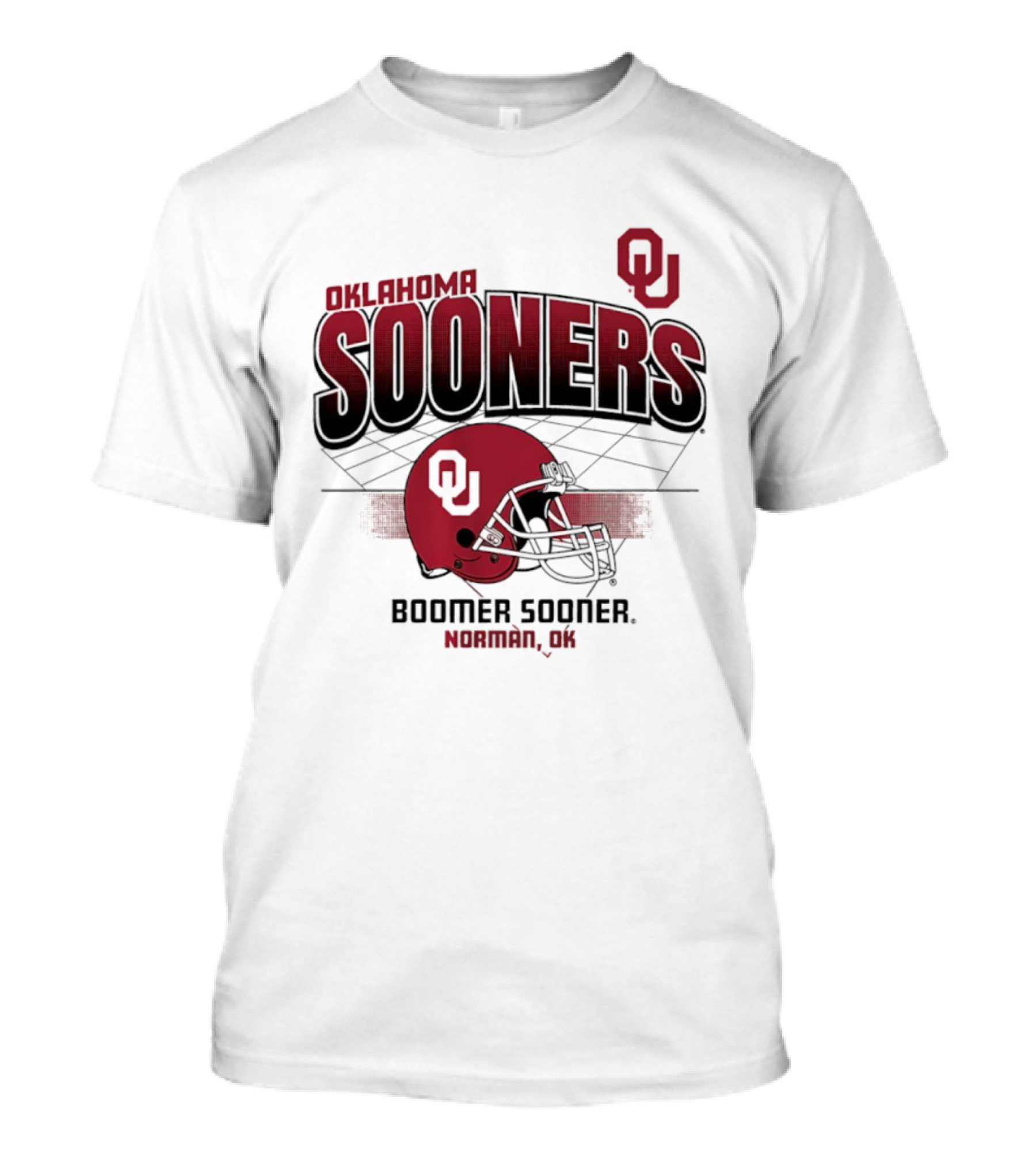 Oklahoma Sooners Football Boomer Sooner Norman OK Helmet OU T-Shirt