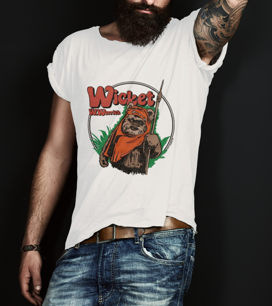 Star Wars Wicket W Warrick Ewok Endor Adventure T-Shirt