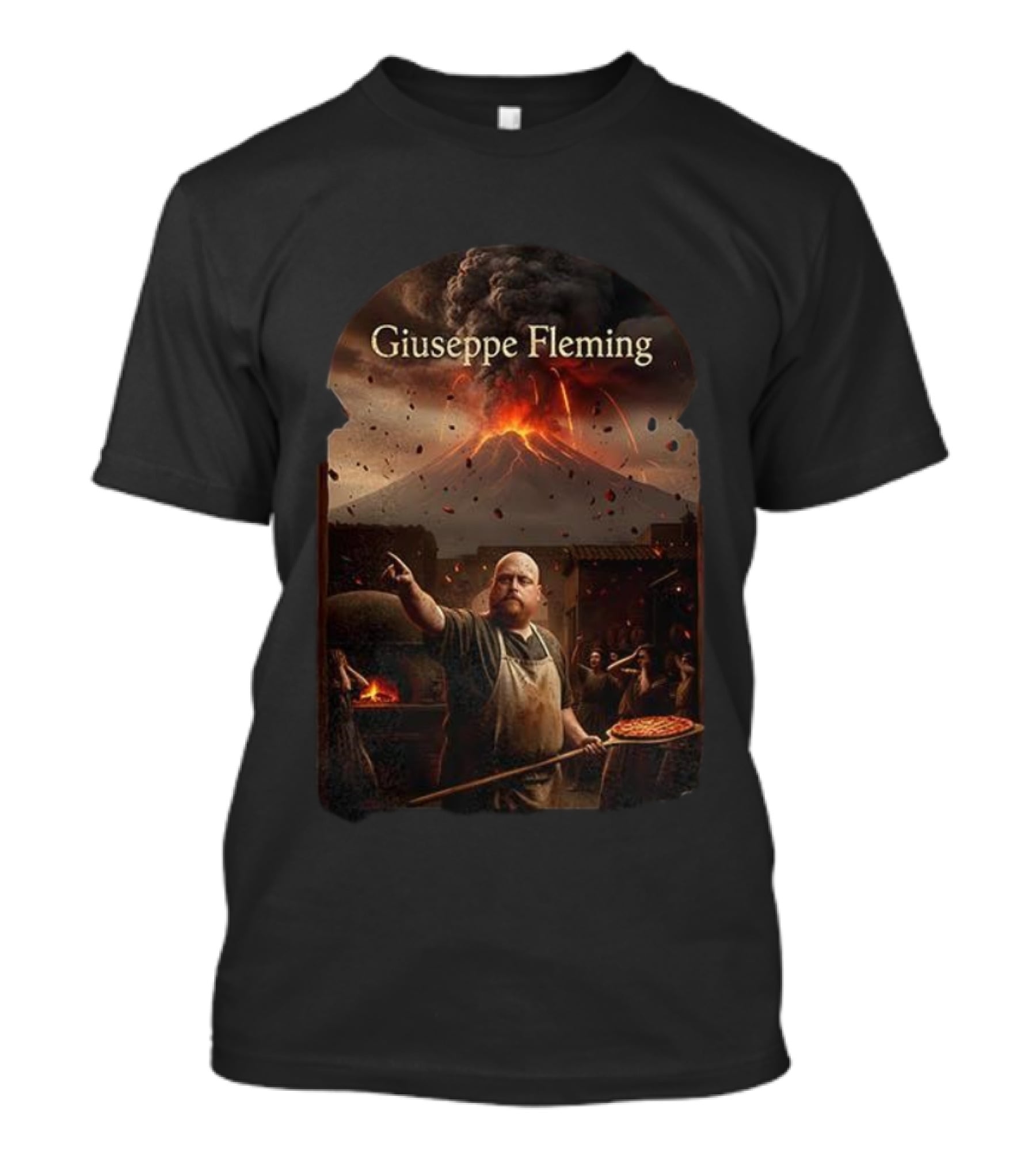 Giuseppe Fleming Volcanic Pizza Wrath T-Shirt