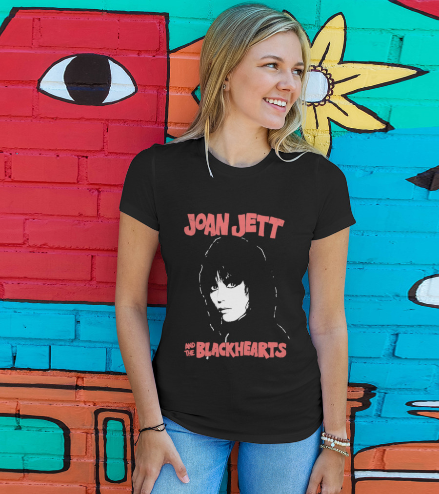 Joan Jett Blackhearts Band Iconic Face T-Shirt