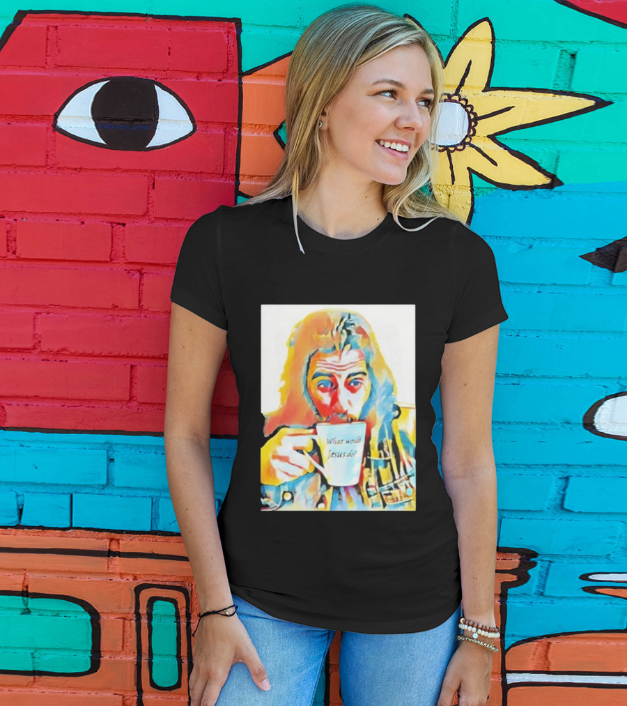 Jonathan Roumie What Would Jesus Do Art Colorful Portrait T-Shirt