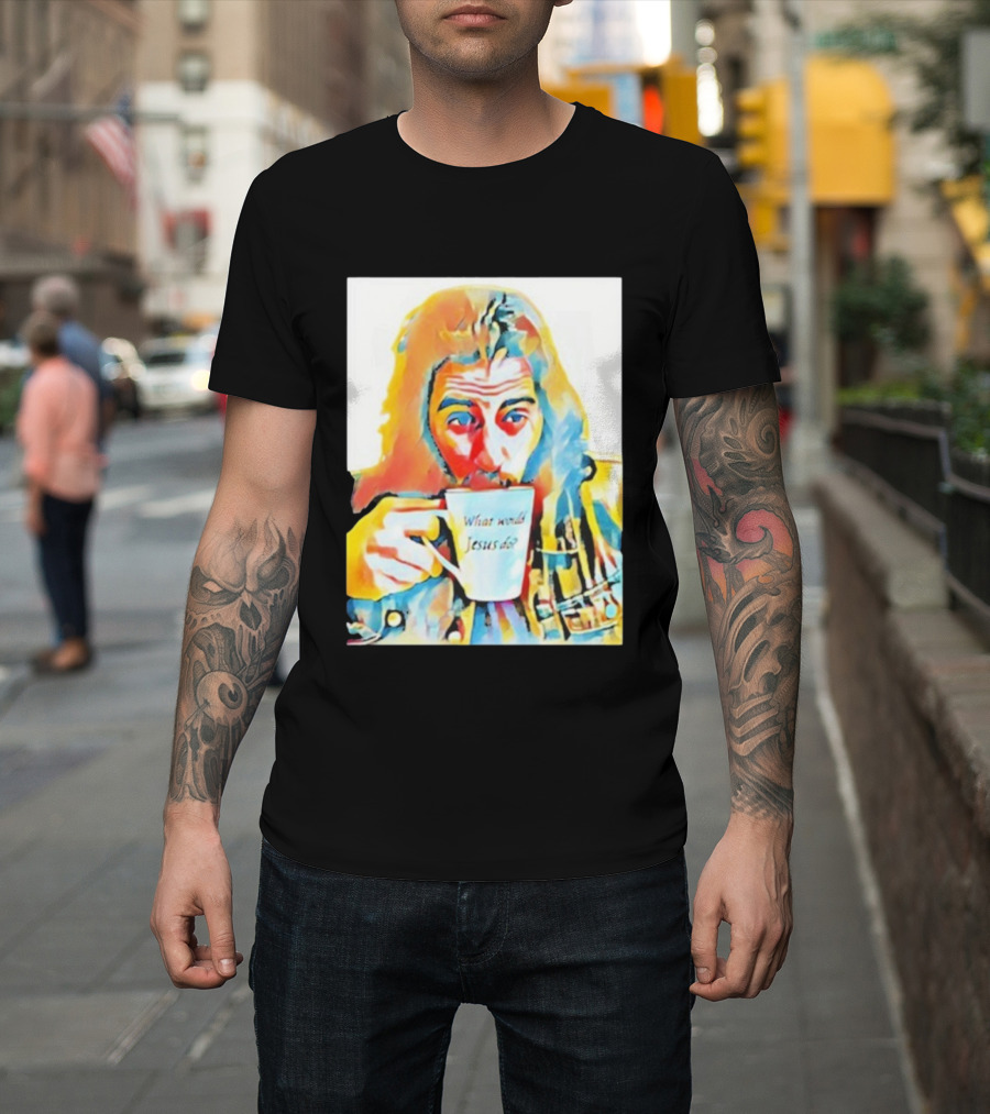 Jonathan Roumie What Would Jesus Do Art Colorful Portrait T-Shirt