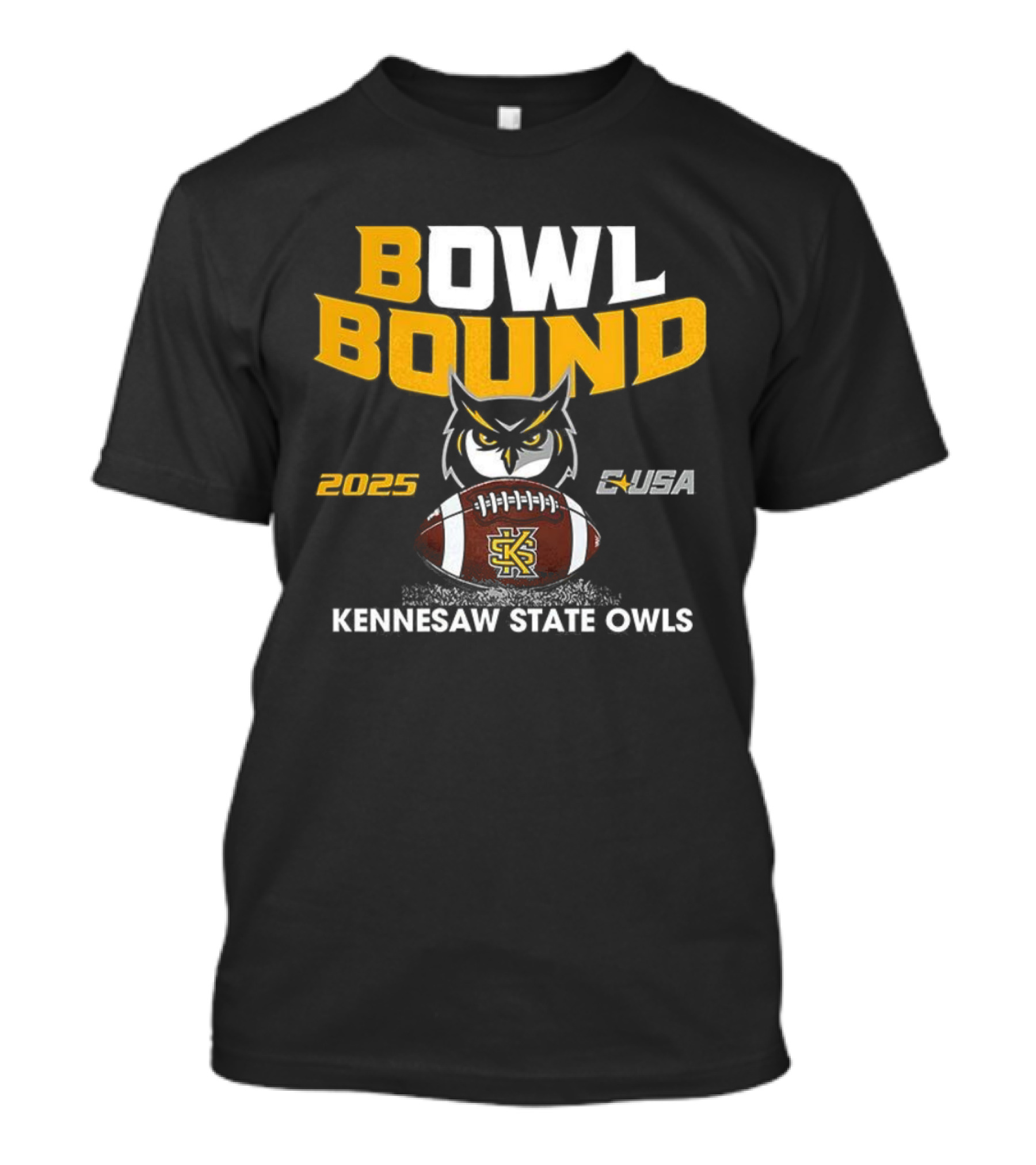 Kennesaw State Owls Bowl Bound 2025 CUSA Football T-Shirt