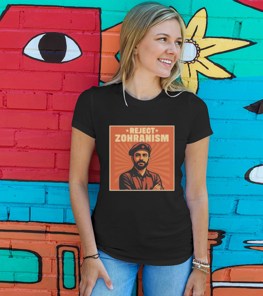 REJECT ZOHRANISM Retro Revolution Style Image T-Shirt