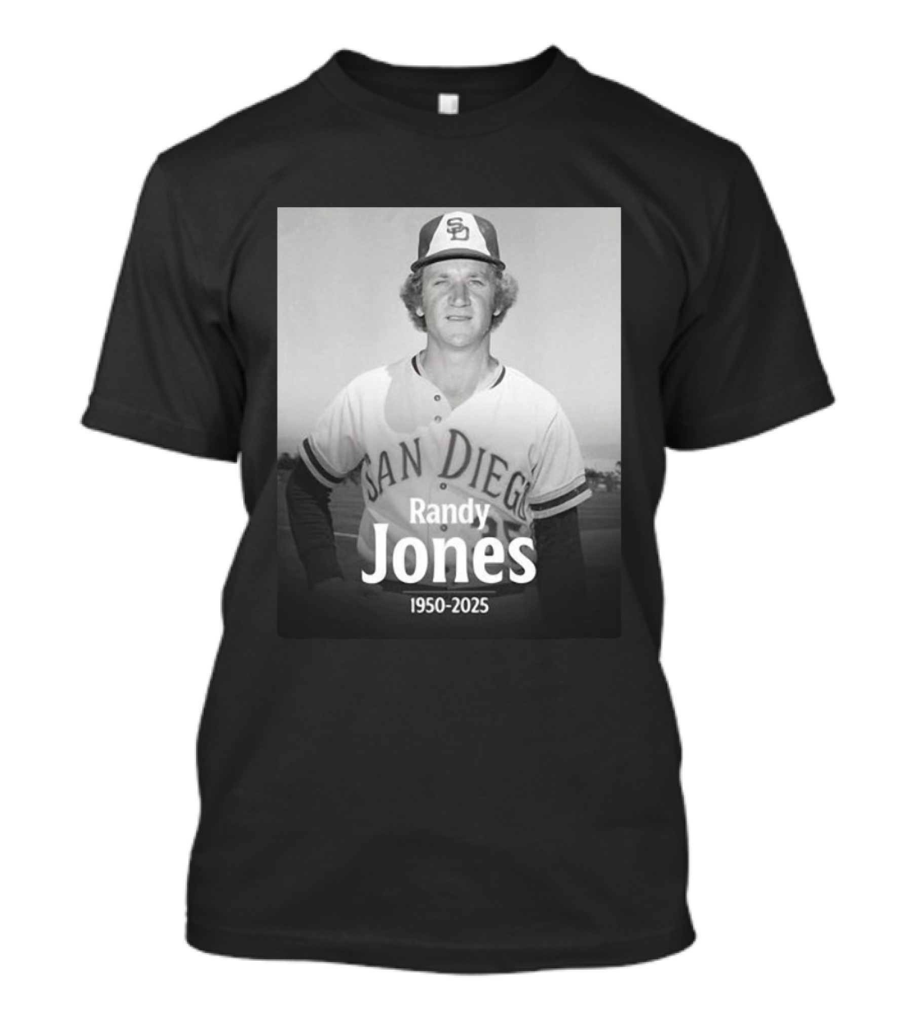 San Diego Randy Jones 1950-2025 SD Padres Baseball Legend T-Shirt