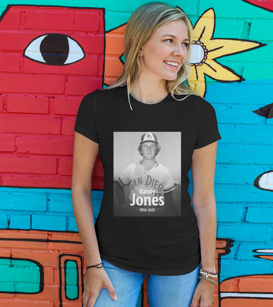 San Diego Randy Jones 1950-2025 SD Padres Baseball Legend T-Shirt