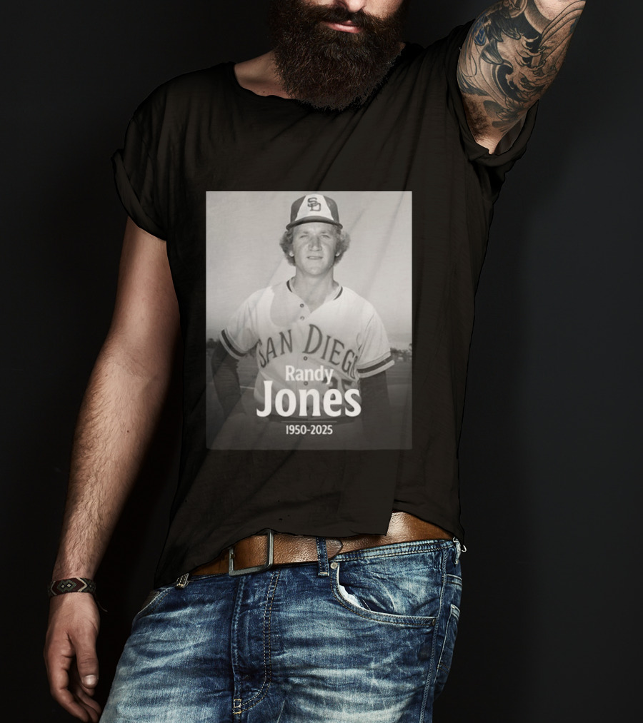 San Diego Randy Jones 1950-2025 SD Padres Baseball Legend T-Shirt