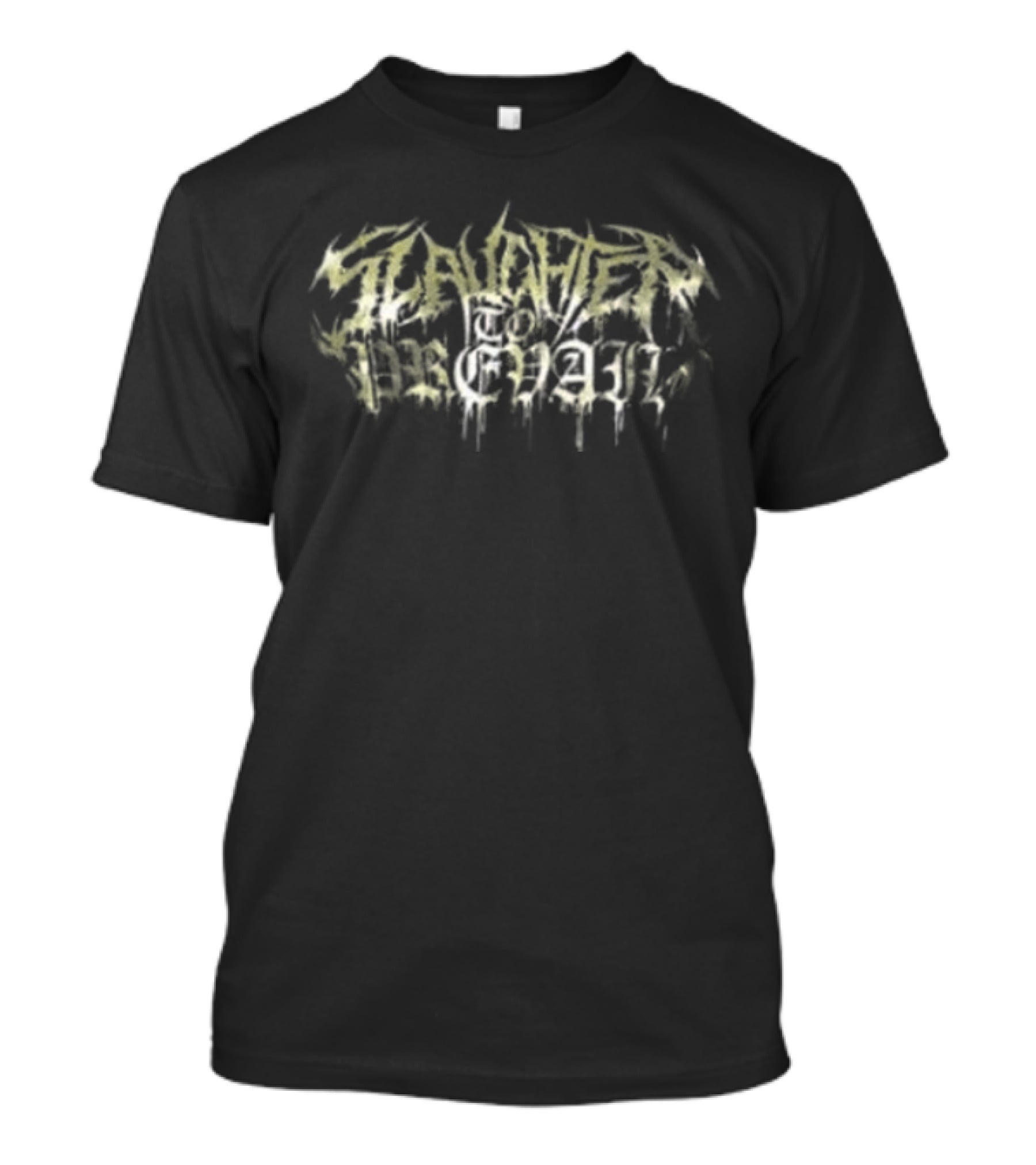 Slaughter To Prevail Yellow White Grunge Style Glow T-Shirt