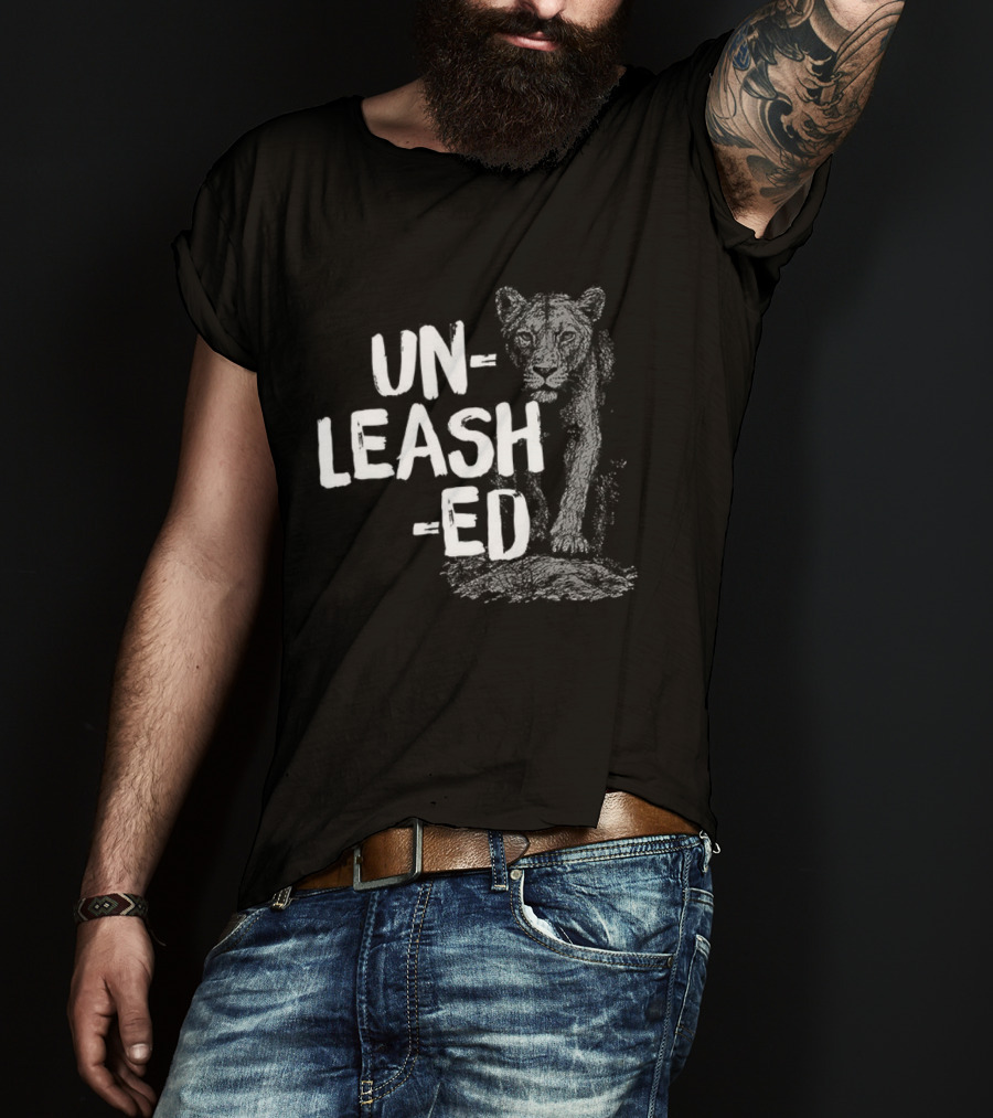 Unleashed Lion Fierce Head Logo T-Shirt