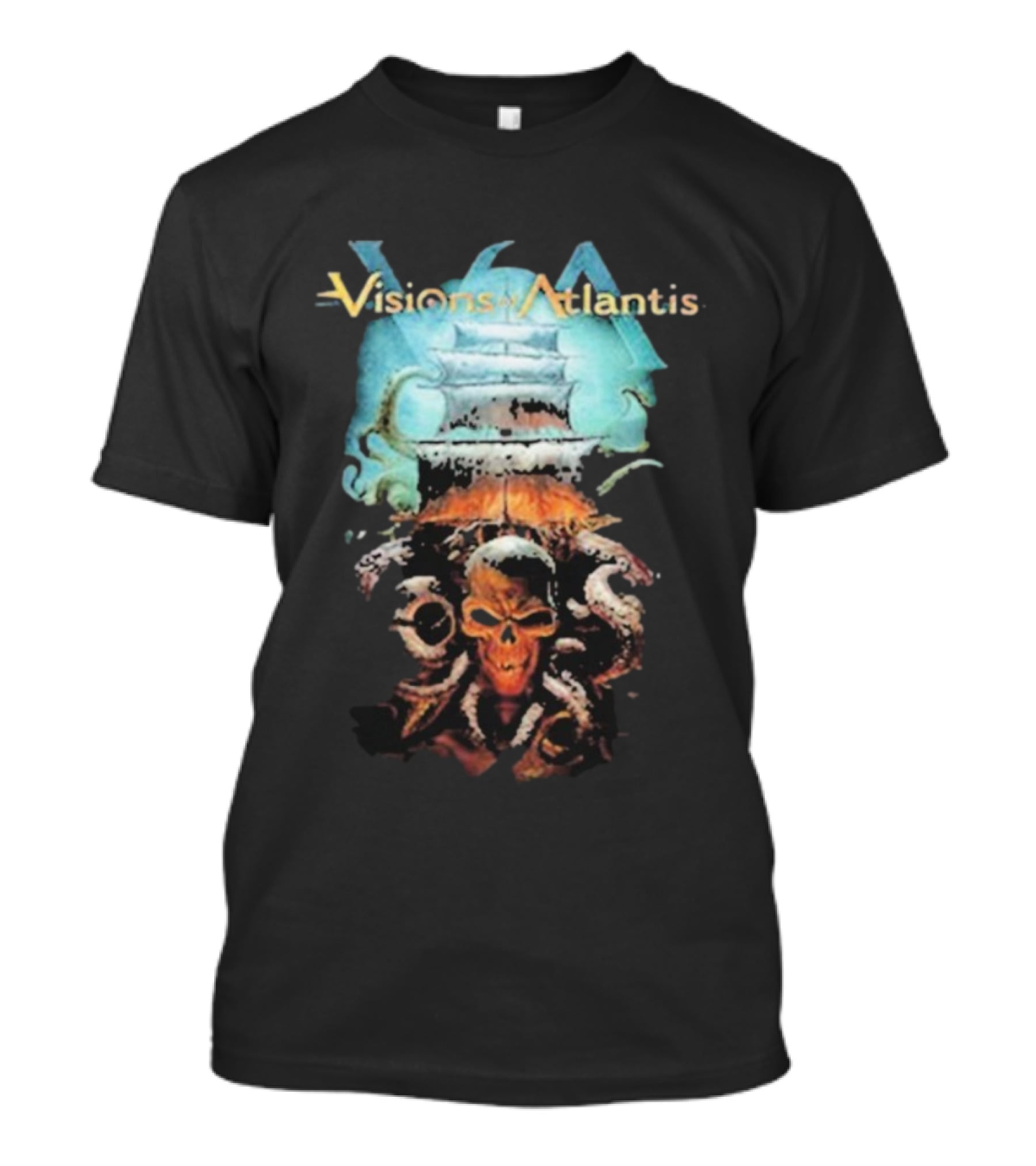 Visions Of Atlantis Skull And Tentacles T-Shirt