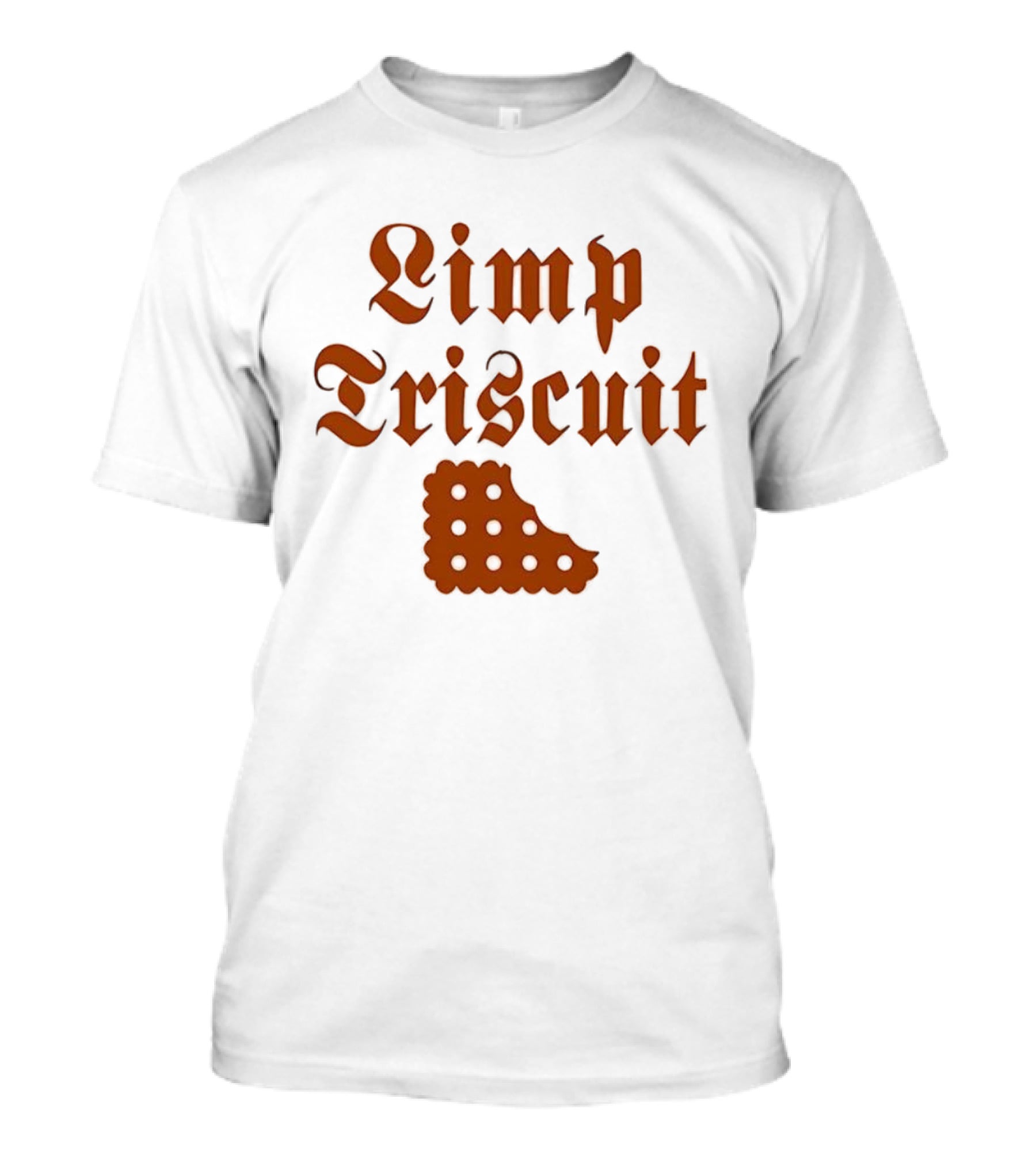 Limp Triscuit Waffle Styled Crackers With Fun Eyes T-Shirt