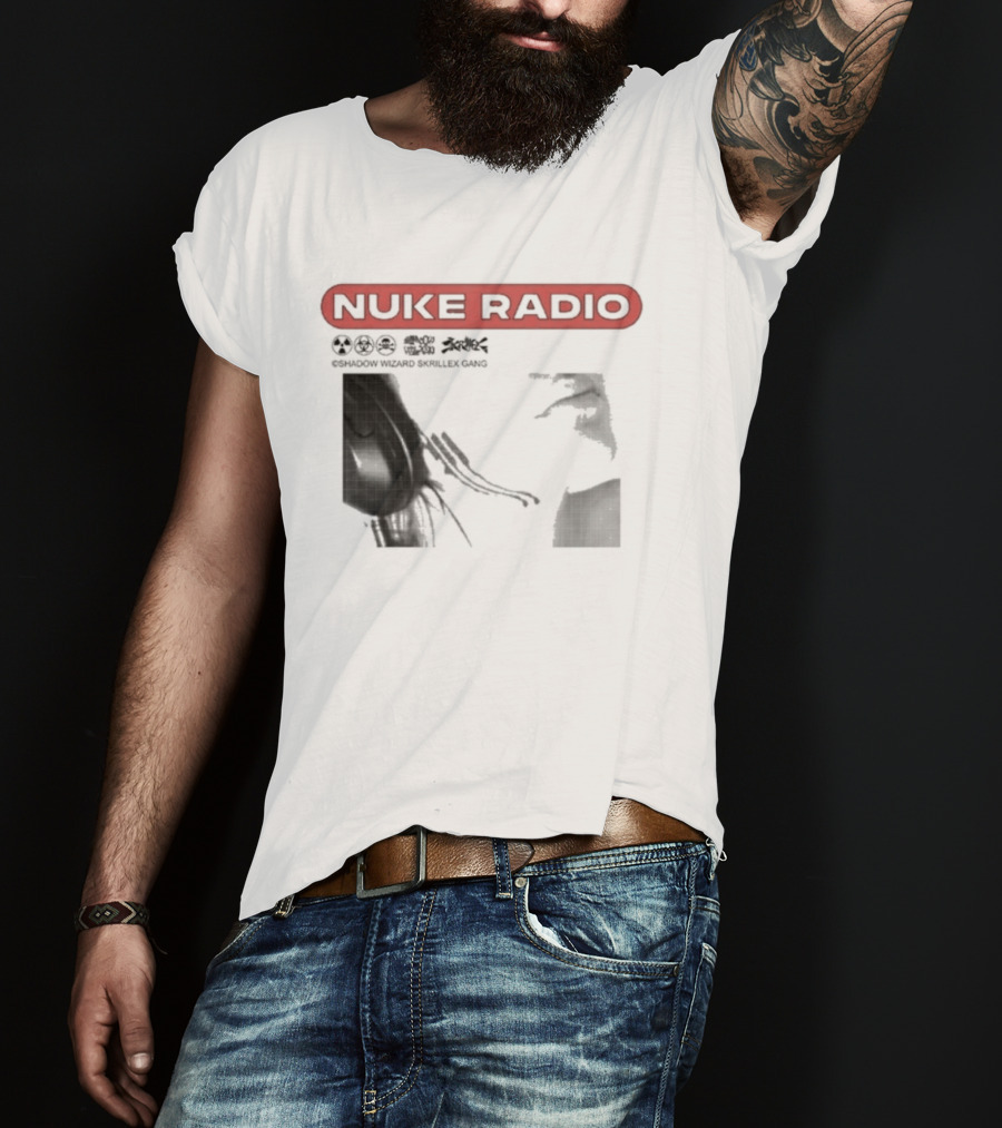 Nuke Radio Shadow Wizard Skrillex Gang Eardrum T-Shirt