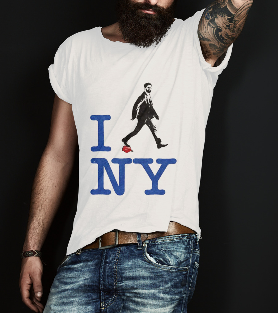 I Love NY Zohran Mamdani Walking Silhouette T-Shirt
