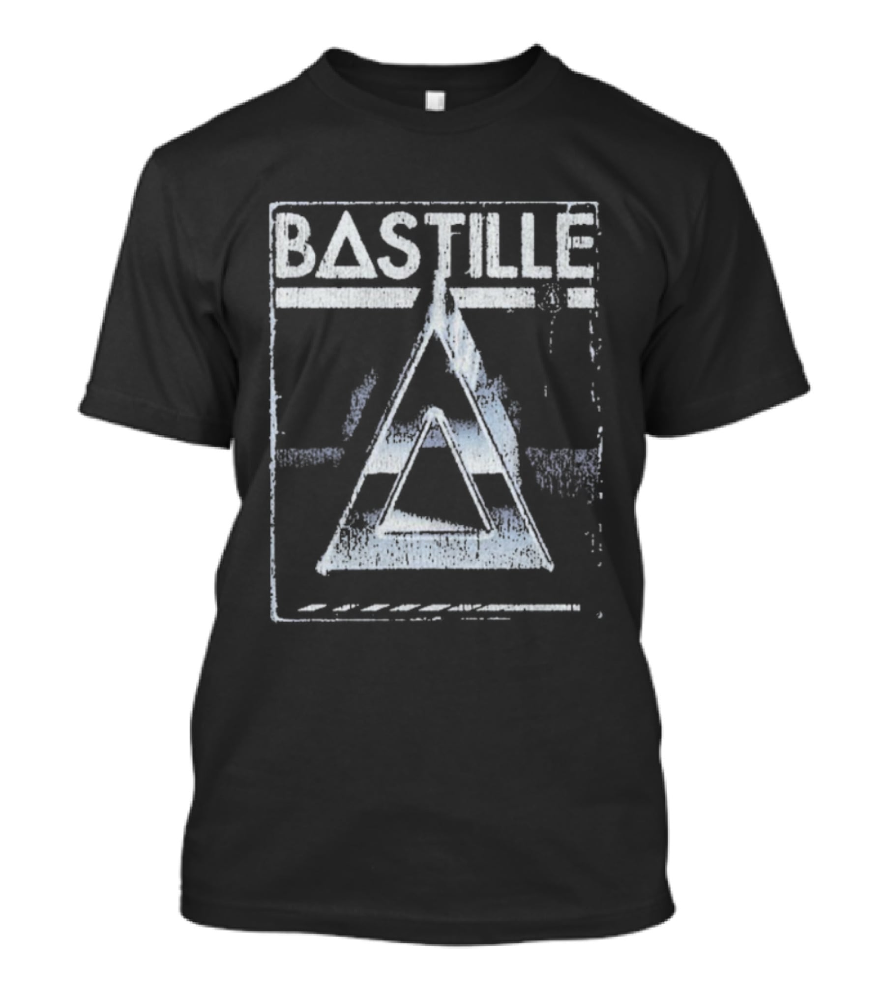 Bastille Denim Triangle Vintage VHS Style T-Shirt