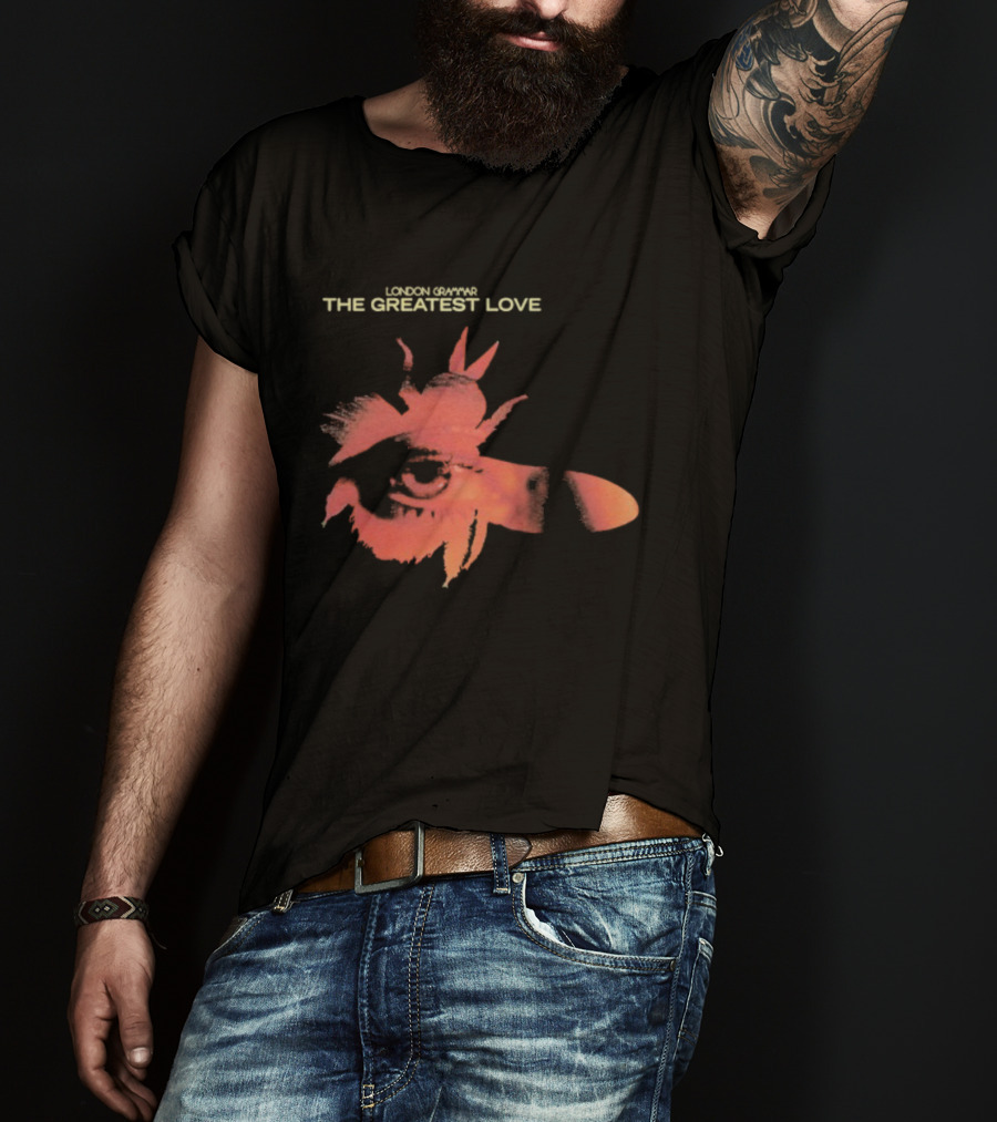 London Grammar The Greatest Love Eye In The Fly Red Collage Illustration T-Shirt