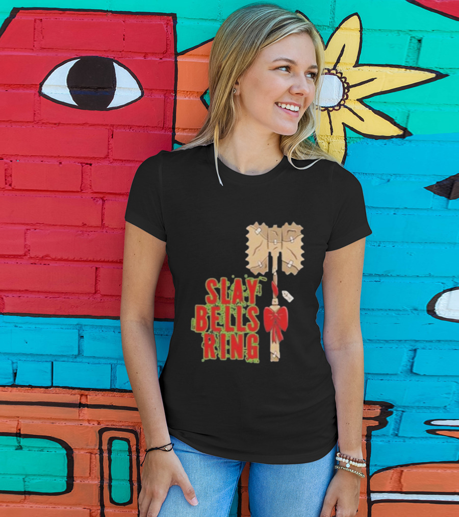 Warhammer Slay Bells Ring Christmas Red Gobbo Logan Image Details T-Shirt