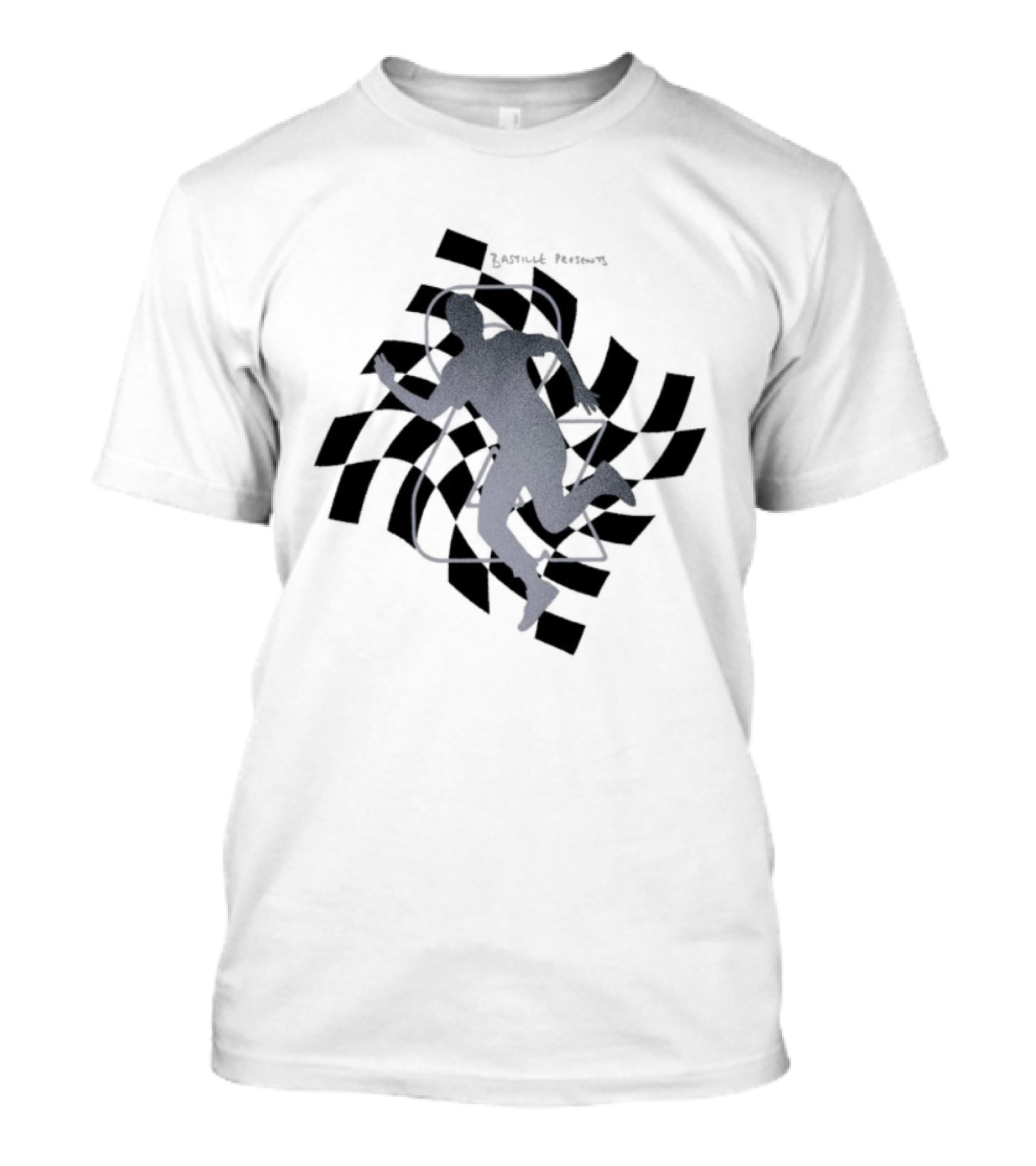 Bastille Checkered Runner Iconic Silhouette T-Shirt