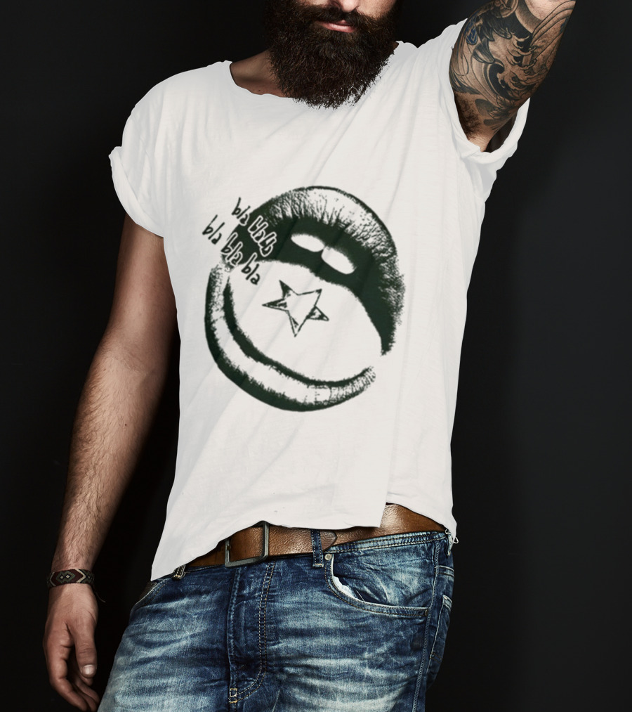 Maneskin Bla Bla Bla Rush Star And Smile T-Shirt
