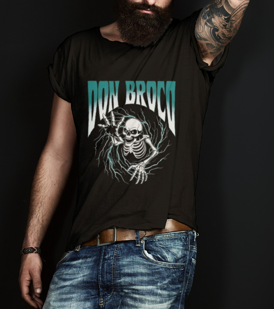 Don Broco Vortex Skeleton US Tour 2025 2026 T-Shirt