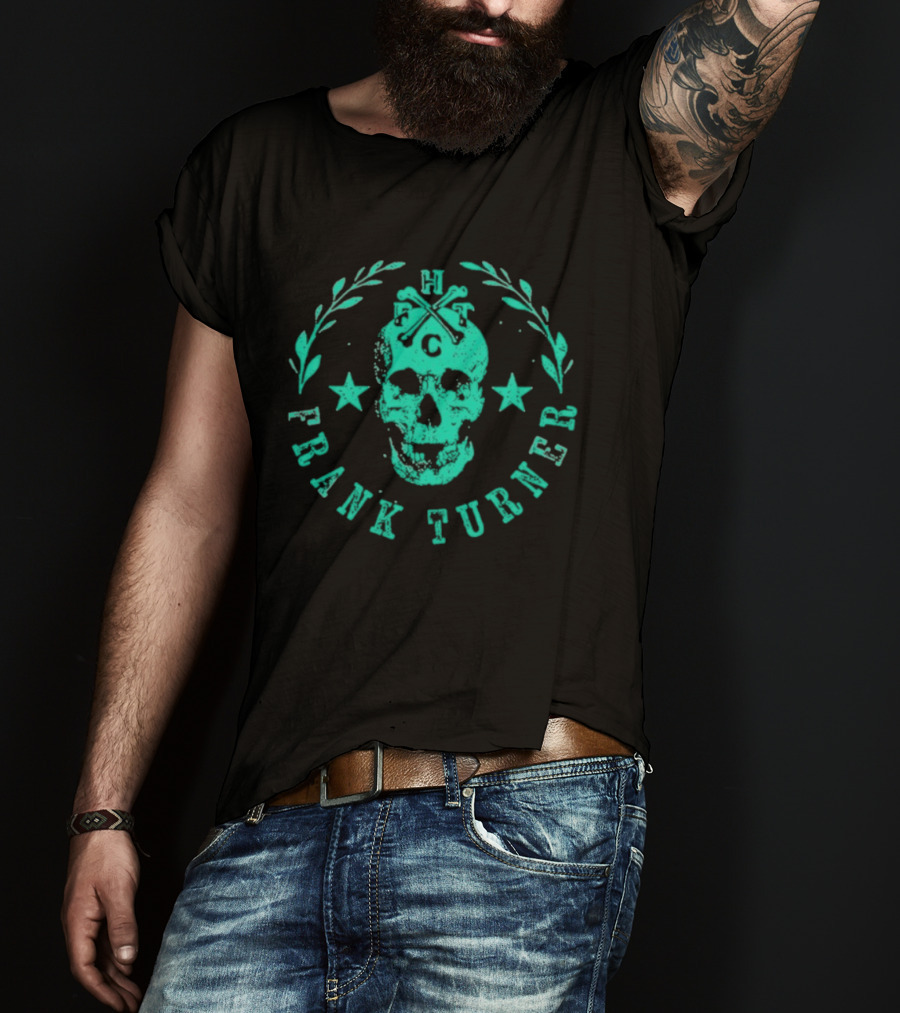 Frank Turner FTHC Skull Laurel Stars Badge Chair T-Shirt