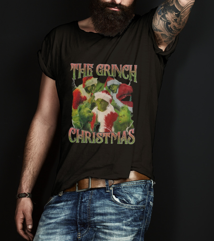 The Grinch Santa Claus Christmas Holiday Celebration T-Shirt