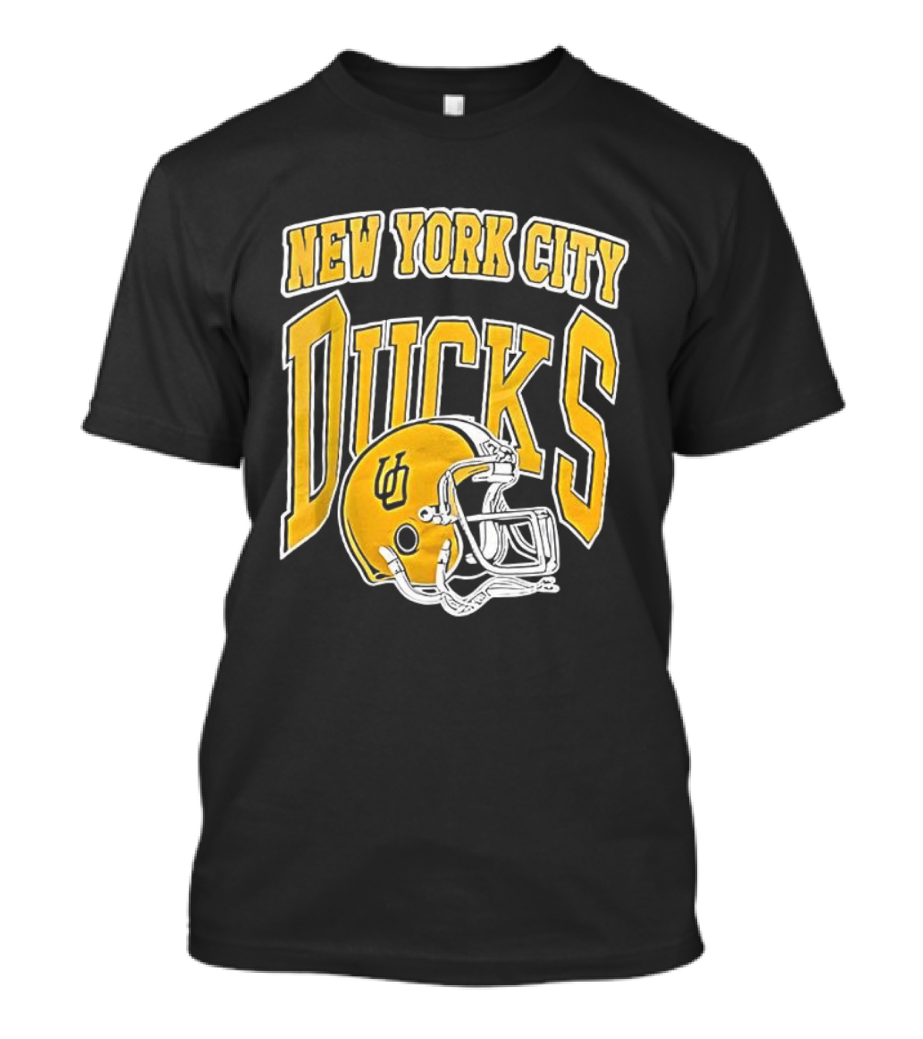 New York City Ducks Football Helmet Graphic T-Shirt