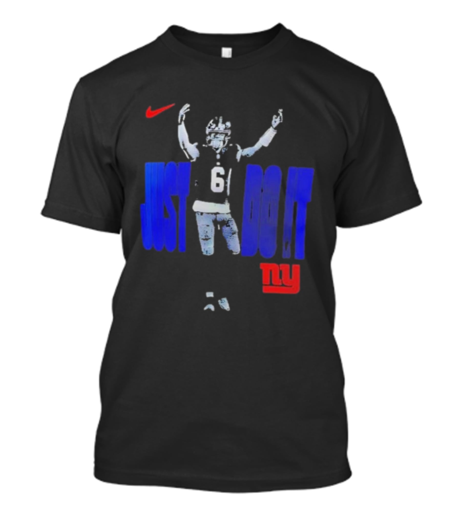 Jaxson Dart New York Giants Nike Just Do It 61 NY T-Shirt