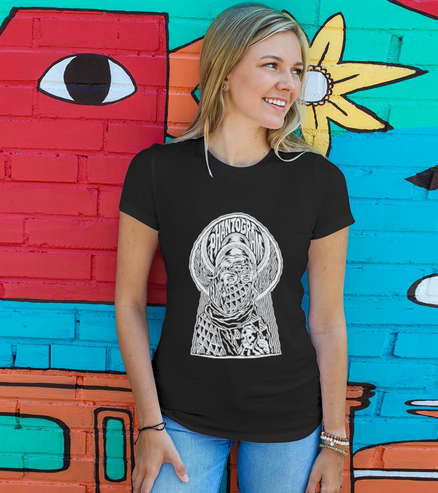 Phantogram Tom Newell Triangular Pattern Optical Illusion T-Shirt